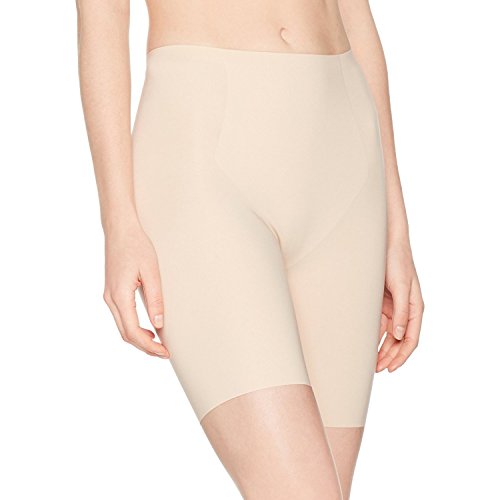 SPANX Shapewear for Women Thinstincts 1.0 High-Waisted Mid-Thigh Shaping Short (Regular and Plus Sizes) Soft Nude MD One Size