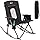 PORTAL Oversized Folding Rocking Camping Chair Portable Outdoor Rocker with High Back Hard Armres...