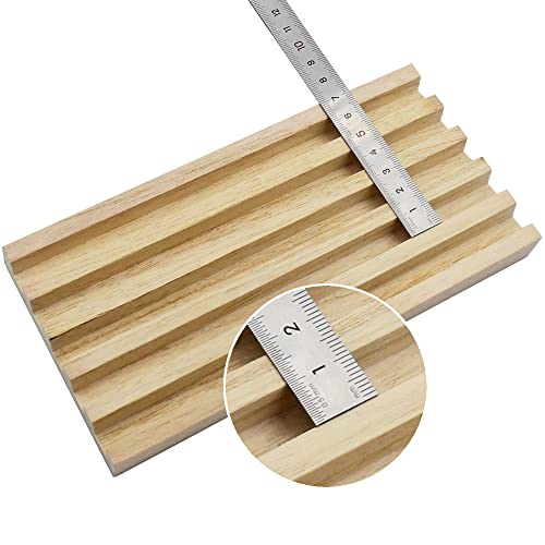 Yuanhe Wooden Domino Racks/Trays Set Of 8, Domino Tiles Holders For Mexican Train, Rummikub #TOP4