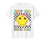 best big sister ever retro baby annuncio ragazze maglietta