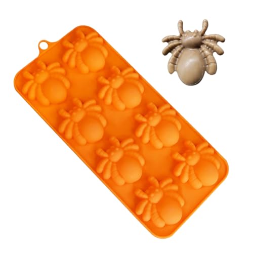Molde De Halloween - Molde De Chocolate De Silicona - Resina | Forma De Escoba Araña Calabaza Para El Fondant De Vela De Jabón De Dulces De Chocolate | Herramienta De Decoración De Cupc