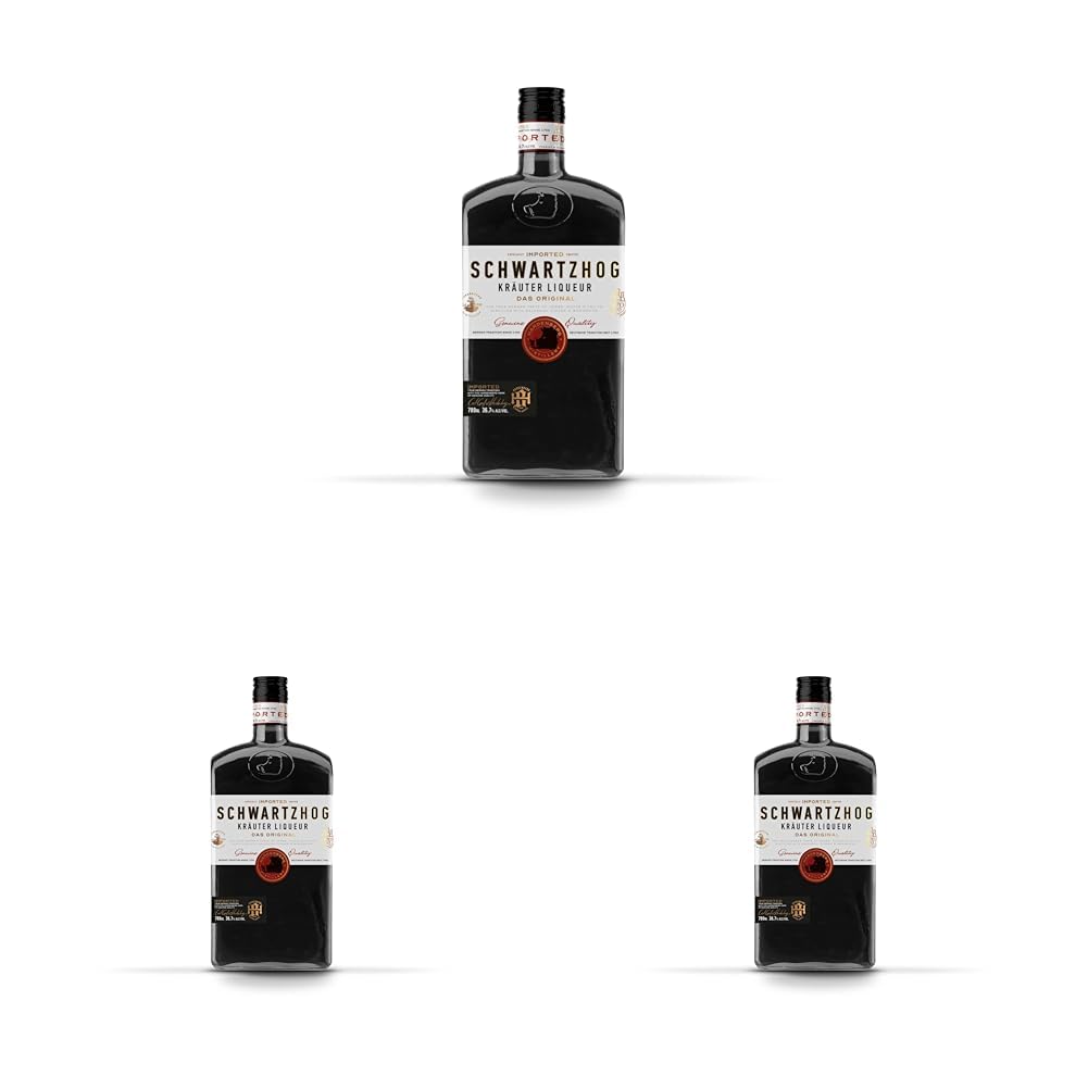 SCHWARTZHOG | Kräuterlikör | The Call of the Forest | 36,7% vol. | 0,7 l (Packung mit 3)