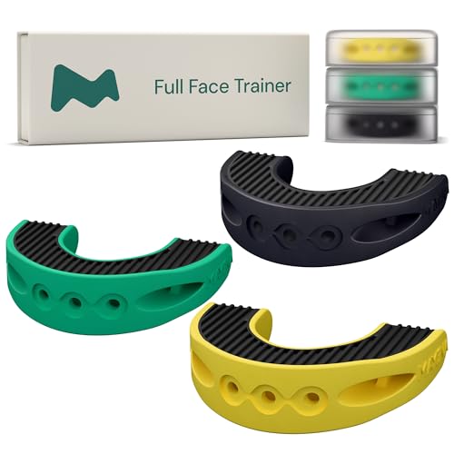 Mayena Full Face Trainer | Jaw Exerciser Targeting Multiple Facial Muscles | 3 Resistance Levels with Balanced Facial Pressure | Tones Face, Enhances Definition & Symmetry | Defines Jawline