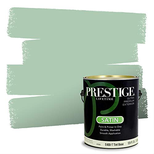 PRESTIGE Exterior Paint and Primer in One, Riverbanks, Satin, 1 Gallon