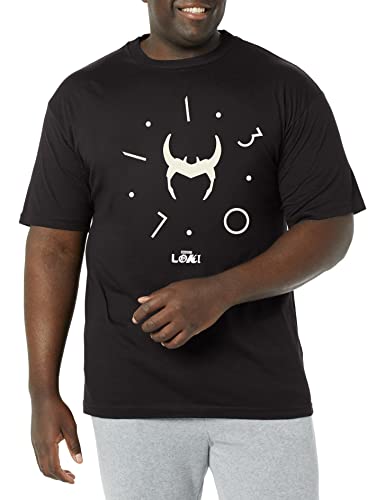 T-Shirt Marvel Noir XL Tall Longueur Idéale Homme Grand