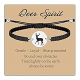 Deer Bracelet Deer Themed Jewelry Wildlife Spiritual Gift Animal spirit Gift For Nature Lovers (Deer Spirit bracelet)