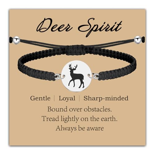 Deer Bracelet Deer Themed Jewelry Wildlife Spiritual Gift Animal spirit Gift For Nature Lovers