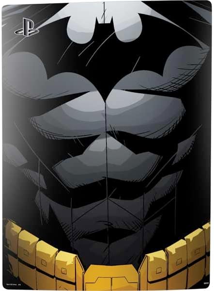 Skinit Decal Gaming Skin Compatible with PS5 Bundle - Officially Licensed DC Comics Batman Chest Comic Art Design