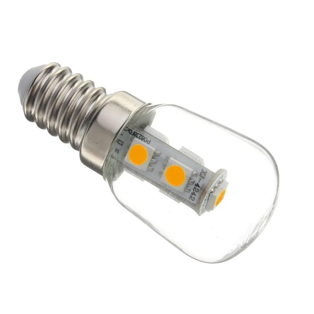 1fortunate lights, Paquete de 50 bombillas LED for refrigerador, CA 220 V, T26, E12/E17, pantalla de vidrio, lámpara de mesa, aplique de pared(6500K Cool white,E14)