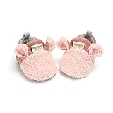 Sehfupoye Baby Jungen Mädchen Erste Wanderschuhe Kleinkind Weiche Sohle Baumwolle Booties Schuhe Neugeborene Warme Fleece Stiefel 12-18M