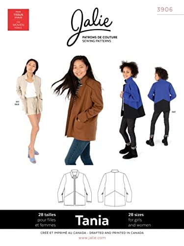 Jalie Sewing Pattern 3906 Cardigans, Jackets, Coats 28 Sizes