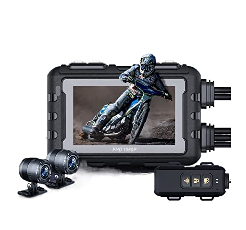 Cámara de salpicadero DVR para motocicleta Full HD 1080P impermeable con GPS 1