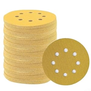 Jinsbon 125mm Gold Schleifkissen 100 Stück