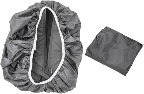 Capa Impermeável para Mochila com Elástico – Proteção Contra Chuva, Poeira e Lama, Poliamida Resistente para Motoboy, Viagens e Trilhas- Preto