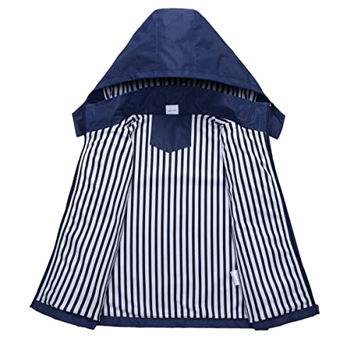 image for IjnUhb Kids Rain Jacket Boys Girls Waterproof Hooded RainCoat Toddler 