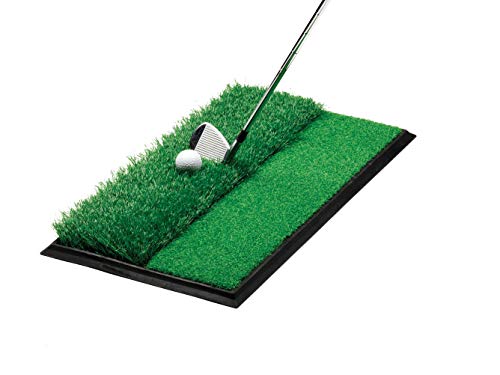 Jef World Of Golf Fairway And Rough Portable Turf Practice Mat, Green, 12" X 24" #TOP5