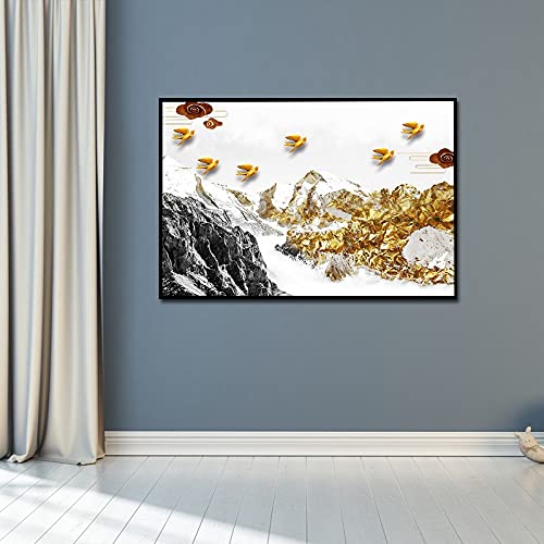 Peinture au diamant 5D oiseau d'or 70x120cm pour loisirs créatifs adultes