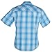 Wrangler Men's Wrinkle Resist Short Sleeve Western Snap Shirt - Blue (as1, Alpha, l, Regular, Regular)