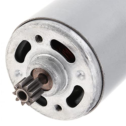 Motor de imán permanente RS550 12V, repuesto robusto con piñón de 9 dientes 6