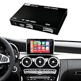 NINETOM Wireless Carplay Retrofit Kit Decoder for Mercedes Benz NTG5.0 C GLC CLA GLA Class W205 2015-2018 Year, Support Android Auto, Mirror Link, Reverse Camera, Original Car Function