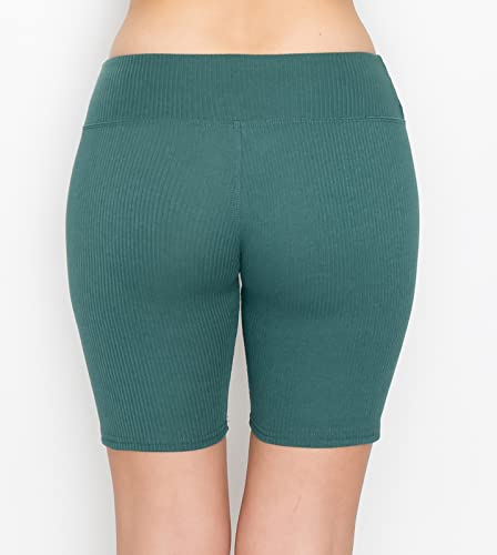 Image of ALWAYS Faux Leather Shorts - High Waist Active Stretch Yoga Short Pants for Women