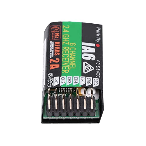 Alomejor RC-Empfänger RC-Empfänger 6CH-Empfänger, Flysky FS IA6 6 Kanäle 2,4 GHz RC-Empfänger Hochempfindlicher Frequenzempfänger Fernbedienungszubehör RC 6CH-Empfänger für FS I6-Radio