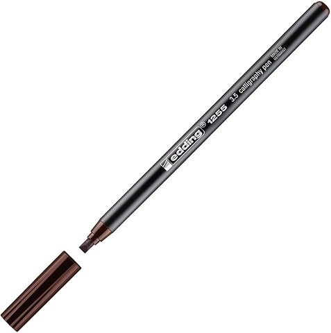 edding 1255 kaligrafi kalemi - koyu kahverengi - 1 kalem - kaligrafi ucu 3,5 mm