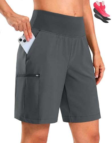 Bikewa Women's Mountain Bike Shorts 4D Padded Cycling Riding Biking Bicycle Biker Cycle Shorts for Women(Grey,XS)