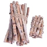 Generisch 40 Stück Dekorative Birkenstämme und Getrocknete Zweige 10 20cm Natürliche Birkenholzstämme Zur Tisch und Vasen Dekoration Rustikale Wohnraumgestaltung