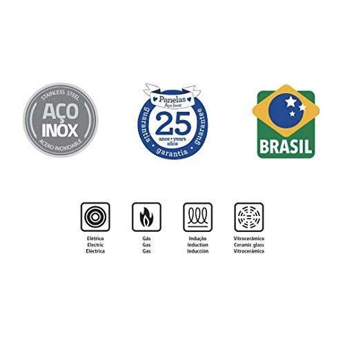 Panela com Fundo Triplo, Tramontina, Solar 62501140, Inox, dimetro de 14 cm