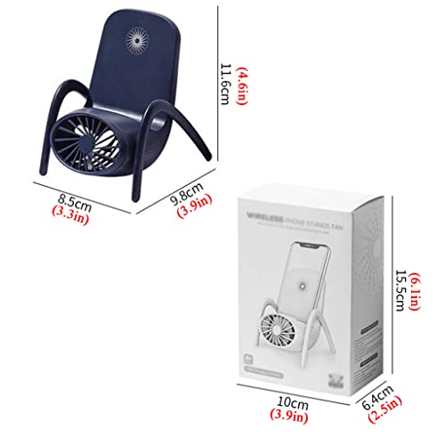 Met Nachtlampje Kleine Tafelventilator Mobiele Telefoonhouder Usb Auitenventilator Met Licht 3 Snelheden Windaanpassing… - Image 8