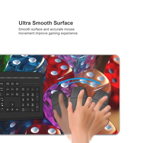 Tapis de souris long antidérapant pour stabiliser votre clavier de bureau
