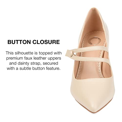 Journee Womens Sidney Pointed Toe Mid Heel Pumps4