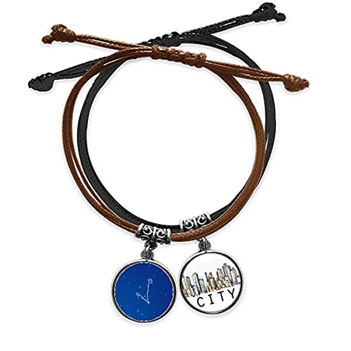 Constellation Poissons bracelet en cuir Sidi pour vos styles décontractés
