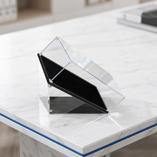 Caja de almacenamiento de acrílico transparente con soporte interior 8