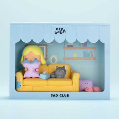 Miniatura 4 de Pop Mart Crybaby - Juego De Escenas De La Serie Sad Club, 1 Caja De Personajes Articulados De 2.5 Pulgadas, Diseño Premium Para Mujeres, Caja Ciega Favorita De Los Fanáticos, Figura De Acción De