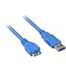 Produktbild Sharkoon USB 3.0 Kabel, Stecker A auf Stecker Micro-B, 3 Meter, Datenübertragung bis zu max. 5 Gbit/s blau