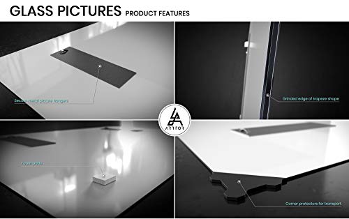 Schilderij op glas - Print Wandschilderij - stoom water laden - 70x50cm - Glass Print Schilderij - Wandafbeelding… - Image 8