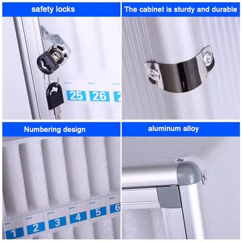 Organizador de pared de 60 ranuras para oficinas modernas 4