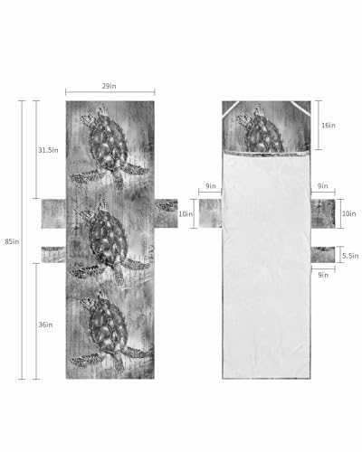 Grey Turtle Beach Chair Cover with Side Pockets, Microfiber & Quick Dry Pool Chaise Lounge Chair Towels Covers for Sun Sunbathing Patio Garden Hotel, Old World Historical Summer Ocean Sea Animal