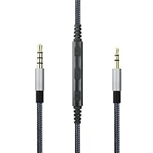 NewFantasia 3.5mm إلى 2.5mm كبل صوتي للذكور لـ JBL Tune 710BT ، 600BTNC ، Live 660NC ، 460NC ، E45BT E55BT E65BTNC سماعة الرأس ، التحكم في مستوى الصوت عن بعد لجهاز iPhone