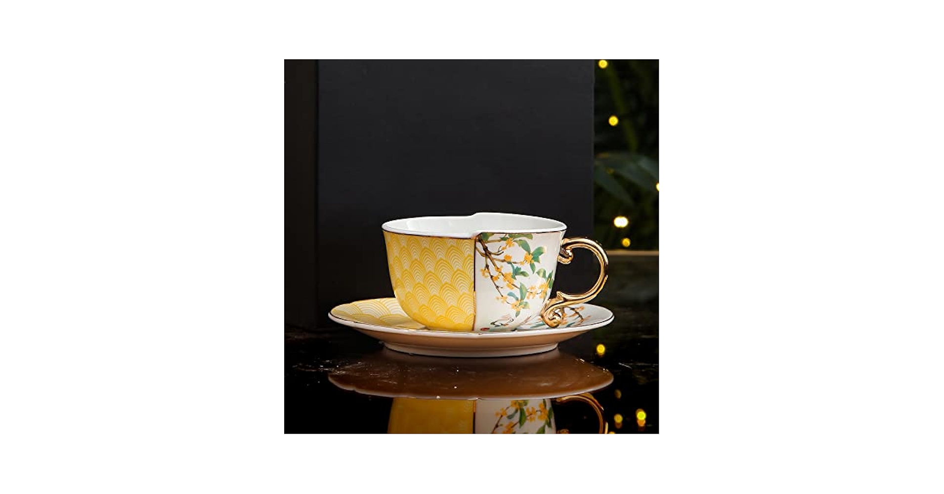 Amazon.co.jp: 手作りセラミックコーヒーマグカップとソーサー