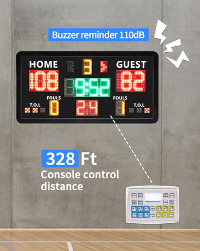 Set Marcador de Baloncesto con Reloj de Disparo miniatura 2