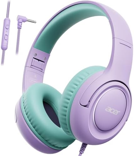 Kids Headphones with Cord for School - Over-Ear 85/94dB Volume Li...