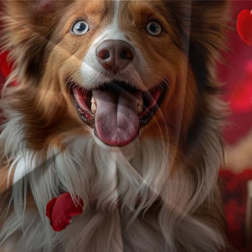 Housse de couette chien 3D SheepLe King 220x240 cm parure de lit microfibre ado