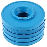 COMPUKAS 5pcs 85mm Funnel Filtration Adapter Set with Rubber Flask Filter Mats for Laboratory Use, Professional Chemistry Equipment Filter Pads, Suitable for School and Industrial Random