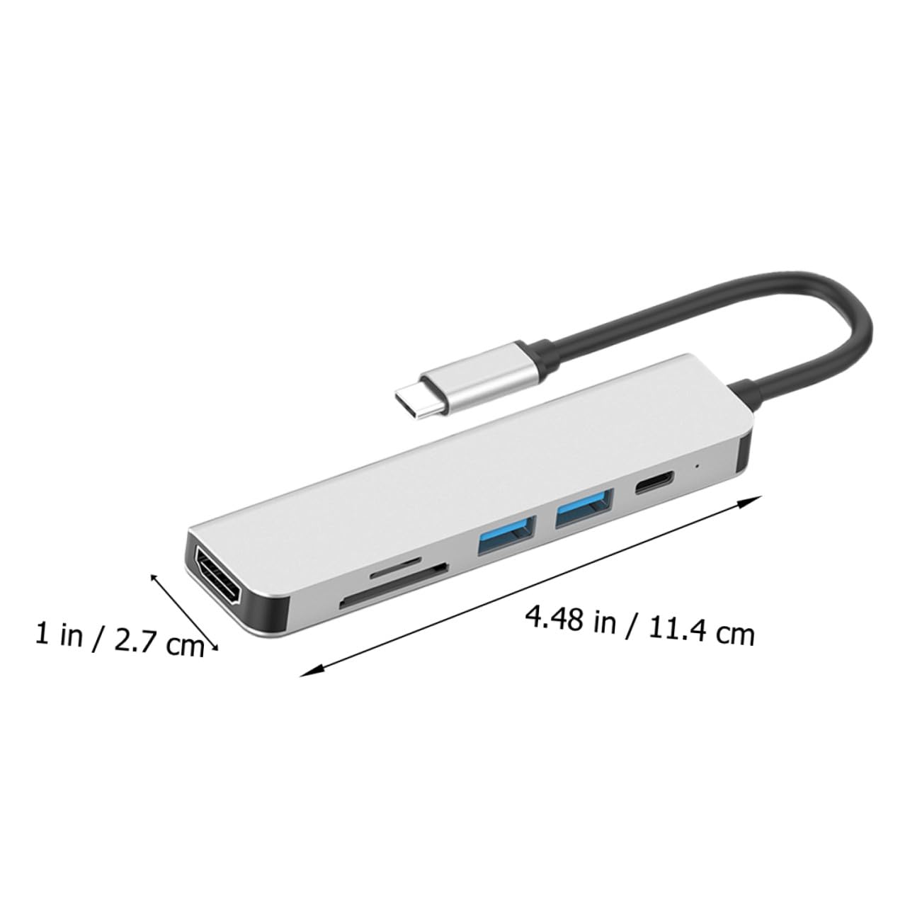 BESTonZON 3pièces Type- Multifonction Pd avec Lecteur De Cartes Adaptateur USB c Portable pour Pc Et Écran Station Accueil Durable