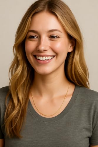 Real 14k Solid Yellow Gold Singapore Chain Necklace with Spring Ring, Jewery Gift for Her Him3