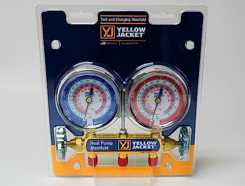 Reemplazo para manómetro de prueba y carga de bomba de calor Yellow Jacket 42041, compatible con R-22/R-410A/R-407C