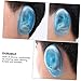 BEBEMOKO 2sets 12 Pcs Silicone Ear Covers for Hair Dyeing Tender Ear Protection Tools for Home and Salon Use Sky Blue 12pcs*2